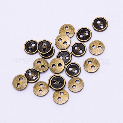 Mini pulsanti in lega&nbsp;PALLOY-WH0076-49B-AB-1