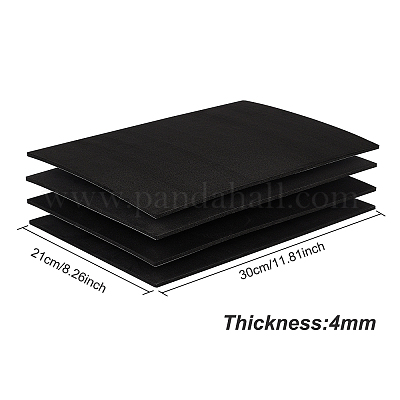 Wholesale BENECREAT 8 Sheets 11.8x8.2inch EVA Paper Craft Foam Sheets 1mm  Thick Black Foam Handicraft Stickers with Adhesive Back for Art Crafts 