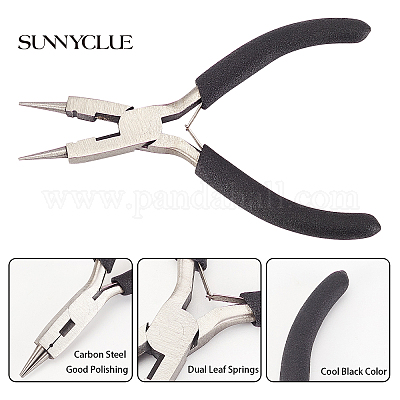 Shop SUNNYCLUE 45# Carbon Steel Long Chain Nose Pliers for Jewelry Making -  PandaHall Selected