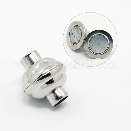 Brass Necklace Magnetic Clasps KK-O010B-P08-1