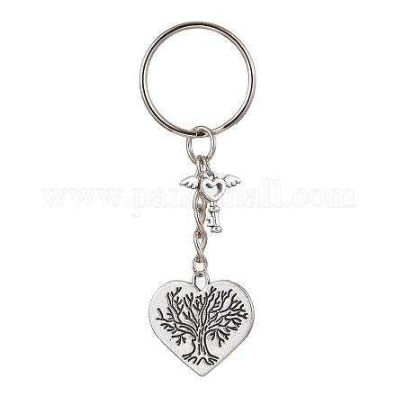 Porte-clés pendentif en alliage coeur saint valentin KEYC-JKC00625-04-1