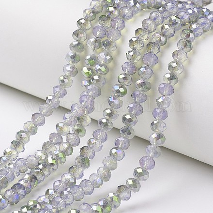 Chapelets de perles en verre électroplaqué EGLA-A034-J8mm-S07-1