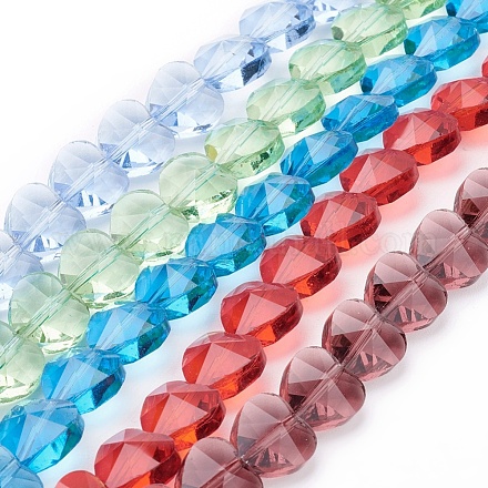 Transparent Glass Beads Strands GLAA-R046-1