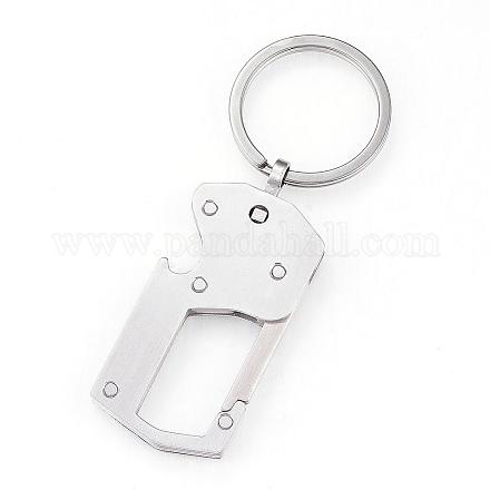 Porte-clés en 304 acier inoxydable KEYC-F015-04P-1