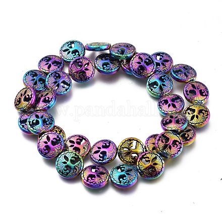 Rainbow Non-magnetic Synthetic Hematite Beads Strands G-A181-A04M-1