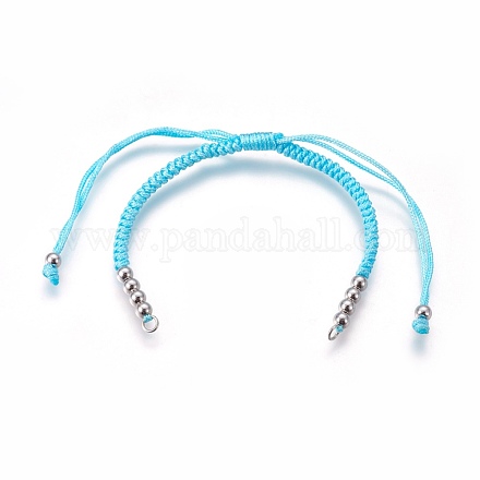 Fabbricazione di braccialetti di perline intrecciati con corde di nylon BJEW-F360-FP17-1