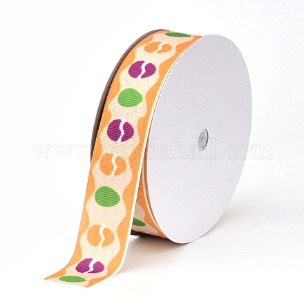 Einseitig bedruckt Polyester Grosgrainbänder X-SRIB-Q019-E002-1