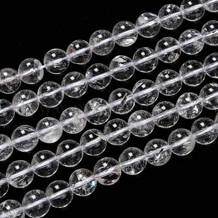 Chapelets de perles en cristal de quartz naturel G-H236-05B-10mm-1