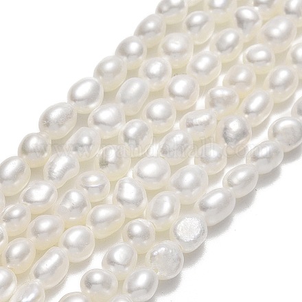 Fili di perle di perle d'acqua dolce coltivate naturali PEAR-A005-12-01-1
