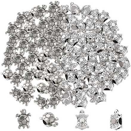 Sunnyclue 100 pièces 2 perles européennes en alliage de style tibétain TIBE-SC0001-67-1