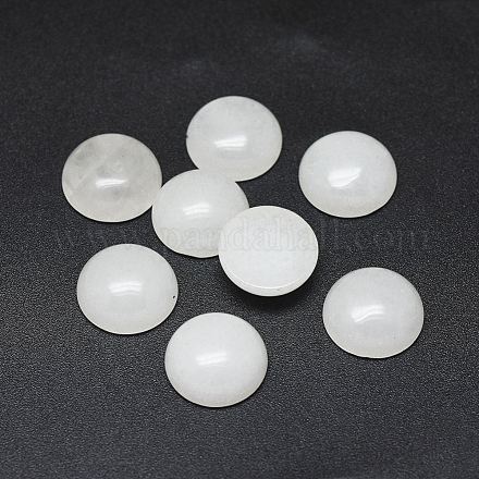 Natürliche weiße Jade Cabochons G-G788-A-11-1