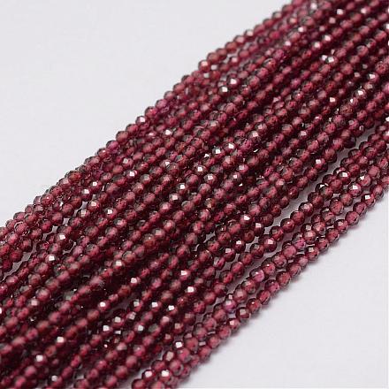 Natürlicher Granat Perlen Stränge G-E351-03-1