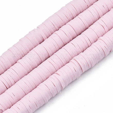 Handmade Polymer Clay Beads Strands CLAY-R089-6mm-049-1