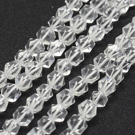 Natürlichem Quarz-Kristall-Perlen Stränge G-F523-46-8mm-1