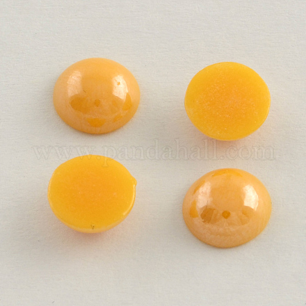 Pearlized Plated Opaque Glass Cabochons PORC-S801-3mm-14-1