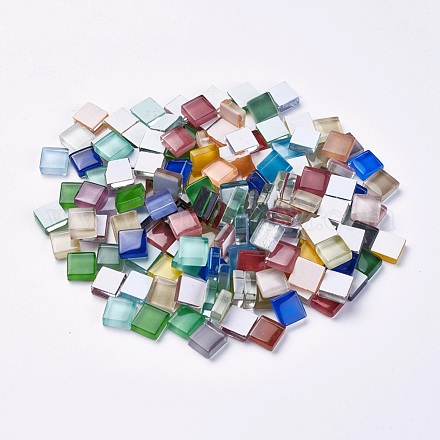 Glas cabochons GLAA-WH0015-07-1