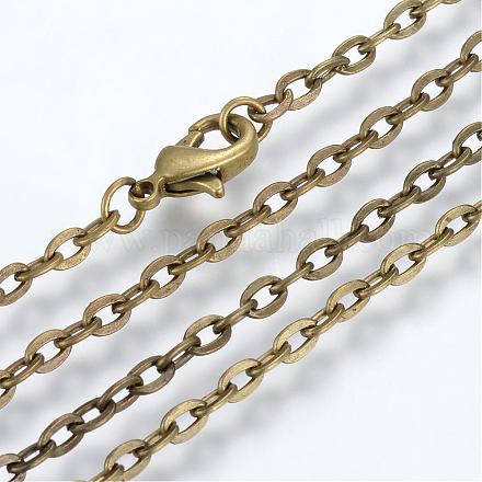 Fabricación de collar de cadenas de cable de hierro MAK-R013-45cm-AB-1