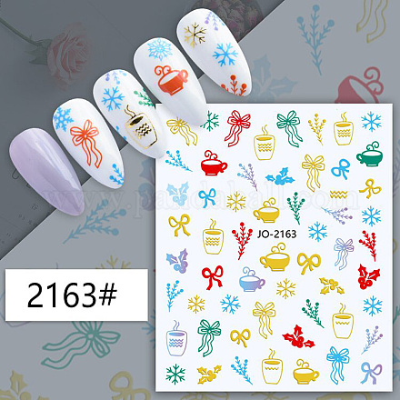 Thème de noël stickers nail art MRMJ-N033-2163-1