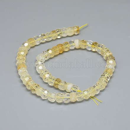 Chapelets de perles de citrine naturelle G-F632-13D-02-1