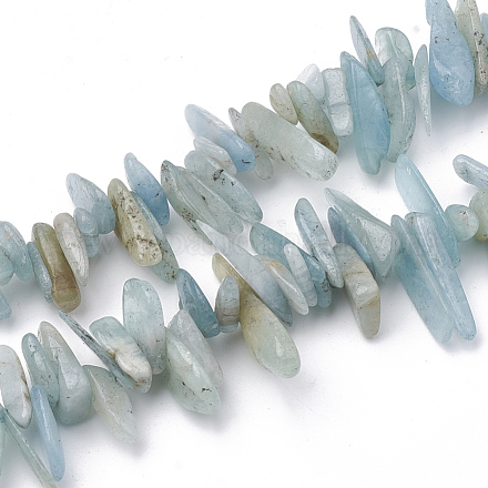 Natural Aquamarine Beads Strands G-S338-07-1