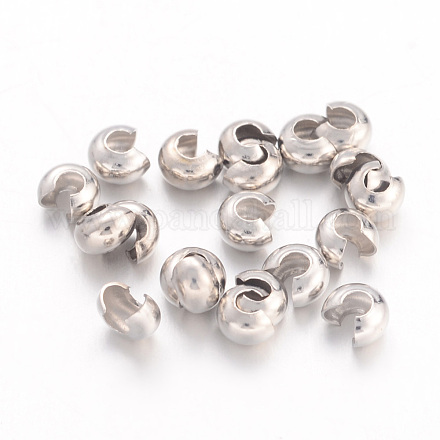 Brass Crimp Beads Covers EC266-1NF-1