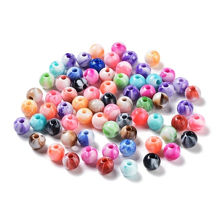 Perlas de acrílico de piedras preciosas de imitación OACR-A027-06-1