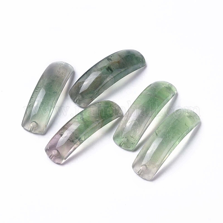 Natural Fluorite Connector Charms G-C015-01C-1