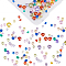 Cubic Zirconia Cabochons, Grade A, Faceted, Diamond, Mixed Color, 2.5~5x1.7~3mm, 200pcs