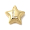 Rack Plating Brass Micro Pave Cubic Zirconia Pendants, Long-Lasting Plated, Cadmium Free & Lead Free, Letter, Real 18K Gold Plated, Letter L, 15.5x16.5x5.5mm, Hole: 3mm