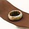 Acrylic Finger Rings, Ring, BurlyWood, US Size 9(18.9mm)