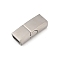 304 Stainless Steel Snap Lock Clasps, Rectangle, Stainless Steel Color, 19.5x8x6mm, Hole: 6x2.5mm