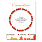 Natural Carnelian Bead Stretch Bracelets for Women, without Paper Card