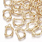Brass Pendants, Cadmium Free & Nickel Free & Lead Free, Letter, Real 18K Gold Plated, Letter.D, 15x10x2mm, Hole: 1.5mm