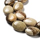 Chapelets de perles en jaspe avec images naturelles G-L164-A-28-4