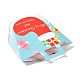 Рождественская тема прямоугольник складной креативный подарочный пакет из крафт-бумаги CON-B002-02A-2