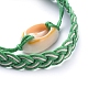 Conjuntos de pulseras de cordón de algodón encerado BJEW-JB05139-04-3