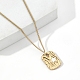 201 Stainless Steel Pendant Necklaces NJEW-D055-03G-1