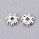 Alliage daisy séparateurs perles de style tibétain K08SK022-01S-NR-1