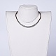 Stile tibetano in lega di collane di perline NJEW-JN02329-01-4