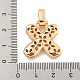 Латунные микропаве прозрачные подвески с фианитом KK-B099-01G-X-3