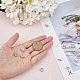 SUPERFINDINGS 12Pcs 12 Styles Cubic Zirconia Connector Charms Brass Heart Shaped Love Oval Linking Charms Silver Rose Gold Flat Round Square Shiny Links for Bracelets Necklaces Earrings Making KK-FH0005-86-3