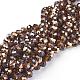 Electroplate Glass Bead Strands GR8MMY-03C-1