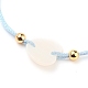 Bracelet ajustable en cordon tressé en polyester BJEW-JB05541-04-2