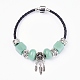 Natural Gemstone Beads Cord Bracelets BJEW-O162-G-2