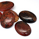 Oval Dyed Natural Crackle Agate Cabochons X-G-R349-30x40-02-1