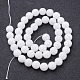 Natural White Jade Beads Strands X-GSR8mmC067-3