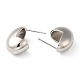 Rack Plating Brass Teardrop Stud Earrings for Women EJEW-Z019-11P-2