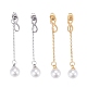 304 Stainless Steel Chain Tassel Earrings EJEW-I248-19-1