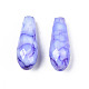Mèches de perles de verre craquelé peintes au four opaque EGLA-S174-34-4