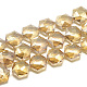 Electroplate Glass Beads Strands EGLA-S162-04-1